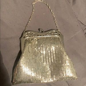 Silver metal clutch